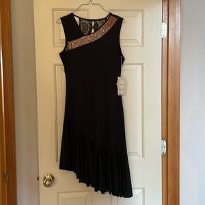Black dance dress. Rhythm dance. Sz XL. With stoning.